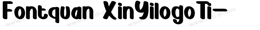 Fontquan XinYilogoTi字体转换